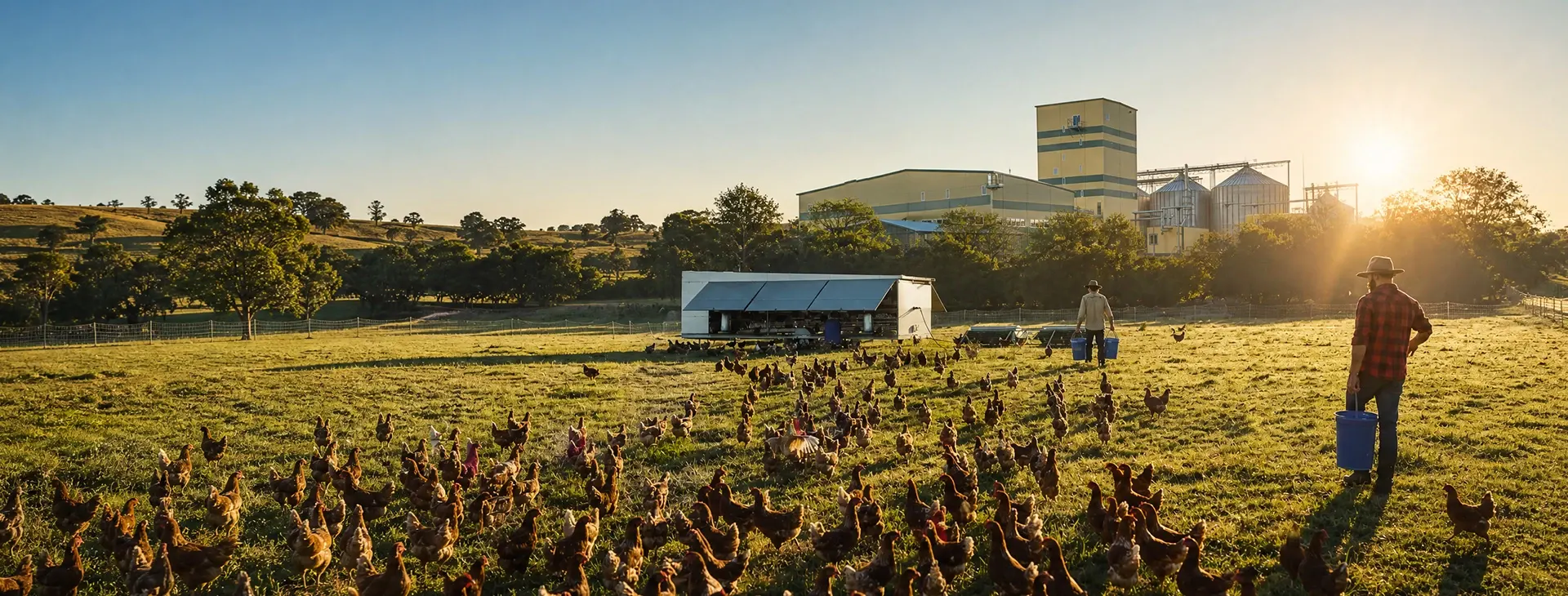 poultry feed line